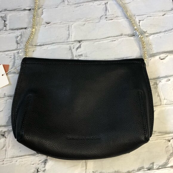 𝅺NWT Danielle Nicole Nora Black Leather Bag - Picture 5 of 8